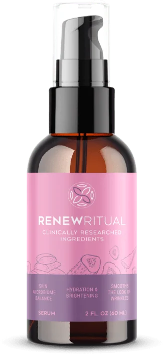 RenewRitual skin microbiome and hydration serum bottle